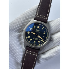 (준비완료/특급배송)NO.2266/V7공장 IWC 마크18 티타늄 블랙다이얼 가죽