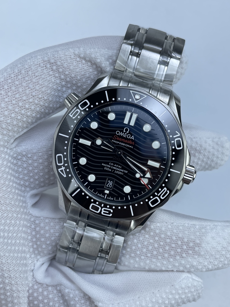 (준비완료/특급배송)NO.2732/VS공장 오메가 씨마스터 다이버 300 스틸 블랙다이얼V4 VS8800 (최신무브업버전)