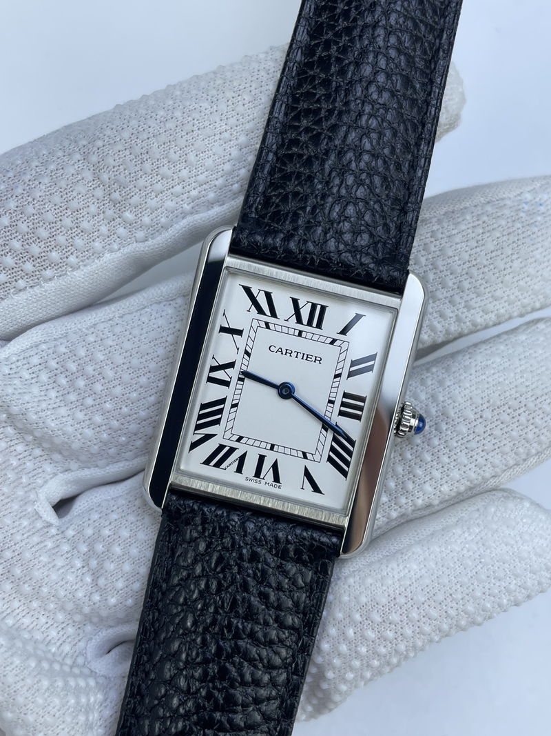 (준비완료/특급배송)NO.3142/ K11공장 까르띠에 탱크솔로 27MM 악어가죽