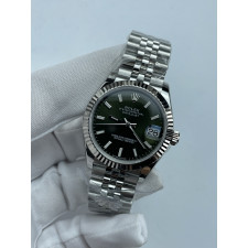 (준비완료/특급배송)NO.3509/롤렉스 데이저스트 31mm 여성용 시계 그린 바인덱스 다이얼 플루티드 베젤 쥬빌레 밴드 (QP공장)